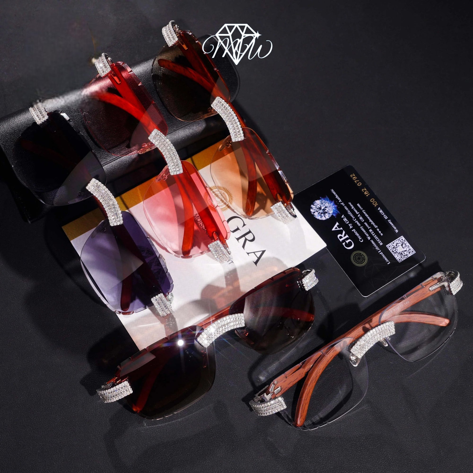 Luxury Moissanite Sunglasses – VVS Iced Out 925 Silver & Gold Plated