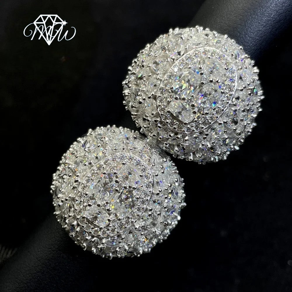 Gold Moissanite Men’s Ring – 925 Silver Iced Out Hip Hop Jewelry