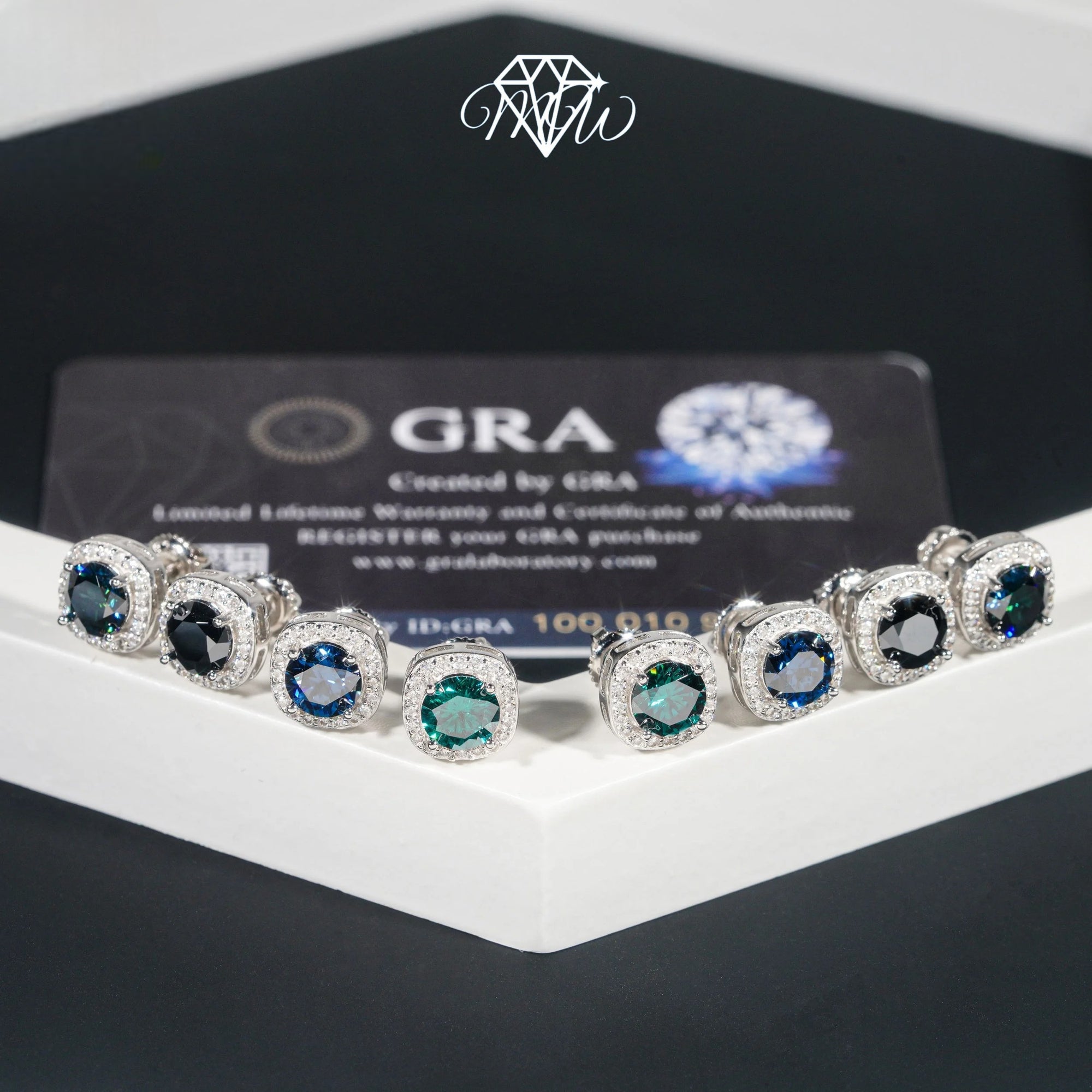 Moissanite Diamond Stud Earrings – VVS Iced Out 925 Silver & Gold Plated