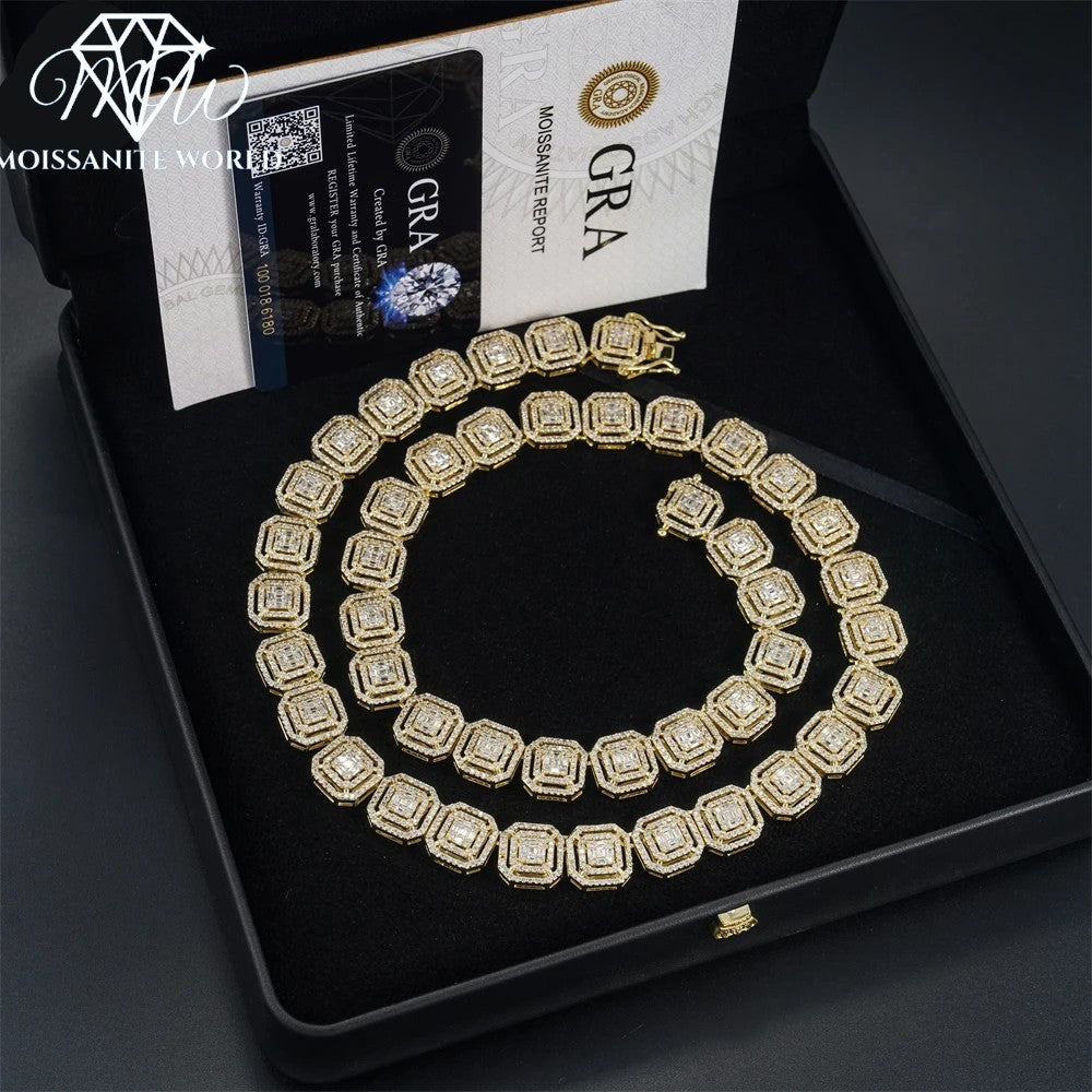 925 Silver Chain – Diamond-Cut Pendant Necklace – Double Lock Clasp