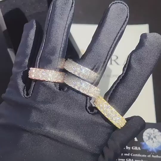 Bowknot Eternity VVS Moissanite Ring – Iced Out 925 Sterling